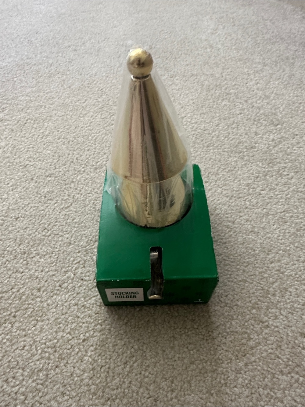Gold Cone Stocking Holder